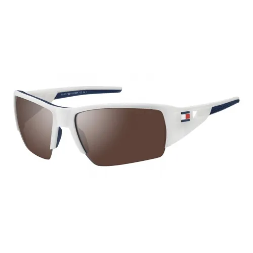 Tommy Hilfiger Acetate Irregular Shape Sunglass · Men's White