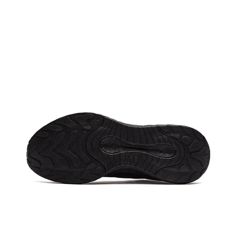 361° Anti Slip Wear Resistant Low Top Running Shoes Men's Black Gray-3