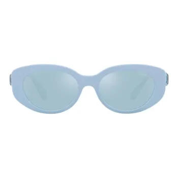 Swarovski Acetyl Irregular Shape Sunglasses Unisex Blue