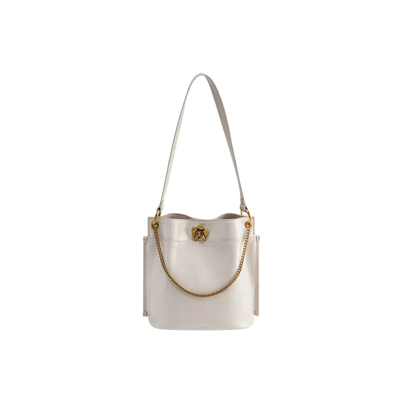 Simedin Cow Leather Bucket Bag, Shoulder Bag, Crossbody Bag Medium Size Unisex Multicolor-2