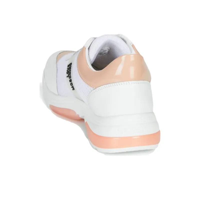 LOVE MOSCHINO Low Top Casual Shoes Women's White Pink-3