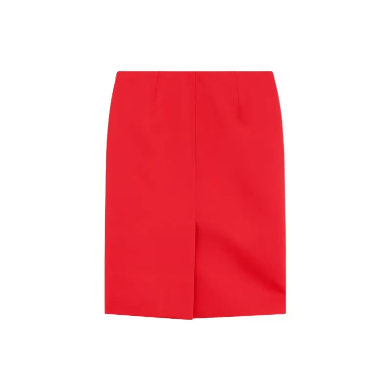 WE11DONE SS24 Casual Long Skirt Women's Red-1