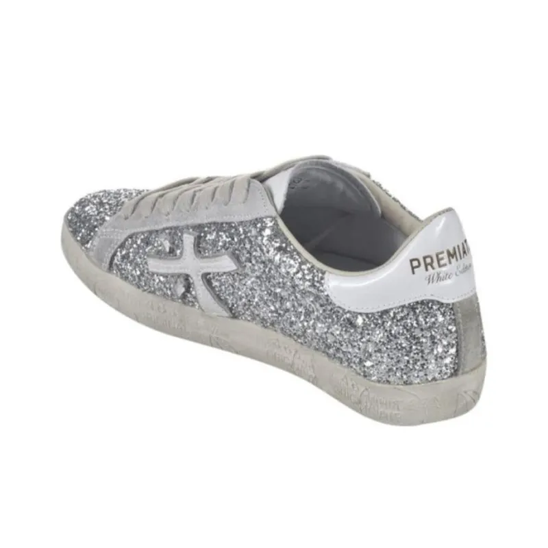 PREMIATA Steven Low-Top Skateboard Shoes Women's Silver-3