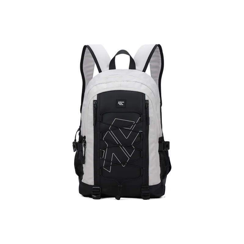 AOKING AK Polyester Backpack Medium Size Unisex Black/Gray-0