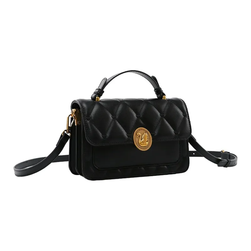 AUGTARLION Pu Artificial Leather Handbag, Shoulder Bag, Crossbody Bag Small Size Men's Black-2