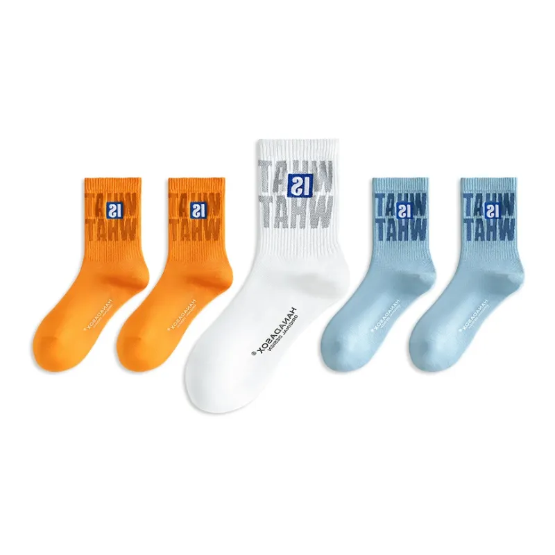 LUOLIAN Mid Calf Socks Unisex 5 Pack-8