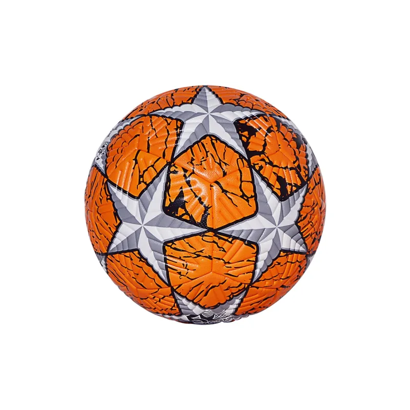 WADE Size 5 Ball Soccer PU Seamless Thermal bonding Unisex UEFA Champions League Multicolor Five Pointed Star-9