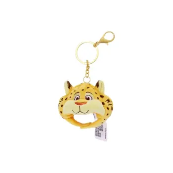 Disney Zootopia Classic Collection Tiger Officer Mini Headband Key Ring Dolls Plush Pendant 7.5cm Height