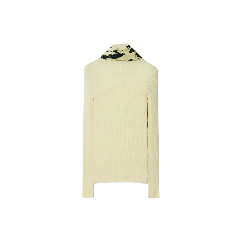 Burberry Scarf-detailed Knit Jumper-2