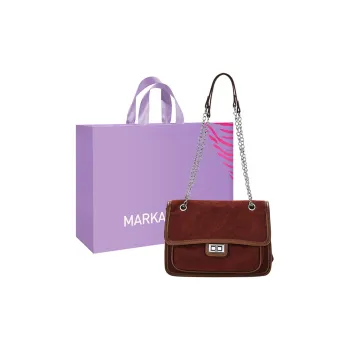 MARKANGARO PU Small Square Bag, Handbag, Shoulder Bag, Crossbody Bag Medium Size Women's Black/Brown/Coffee