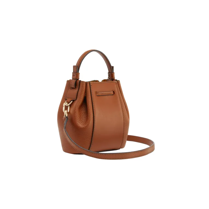 Furla Miastella Cow Leather One Shoulder Handbag, Crossbody Bag Mini Women's Brown-2