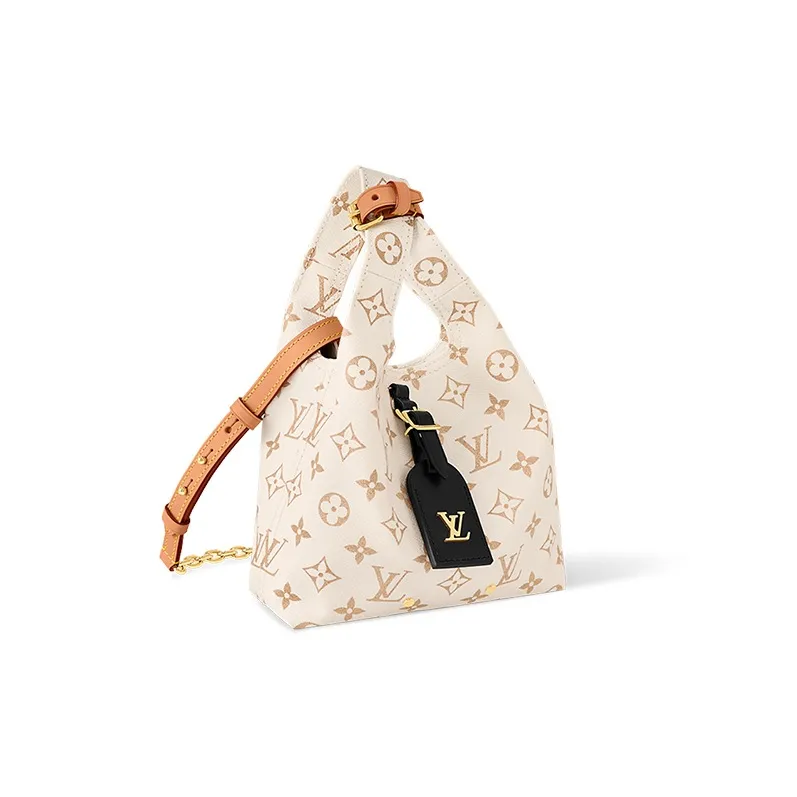 LOUIS VUITTON Atlantis Monogram Dune Canvas Handbag, Shoulder Bag, Crossbody Bag Women's Beige/Sand Dune-1