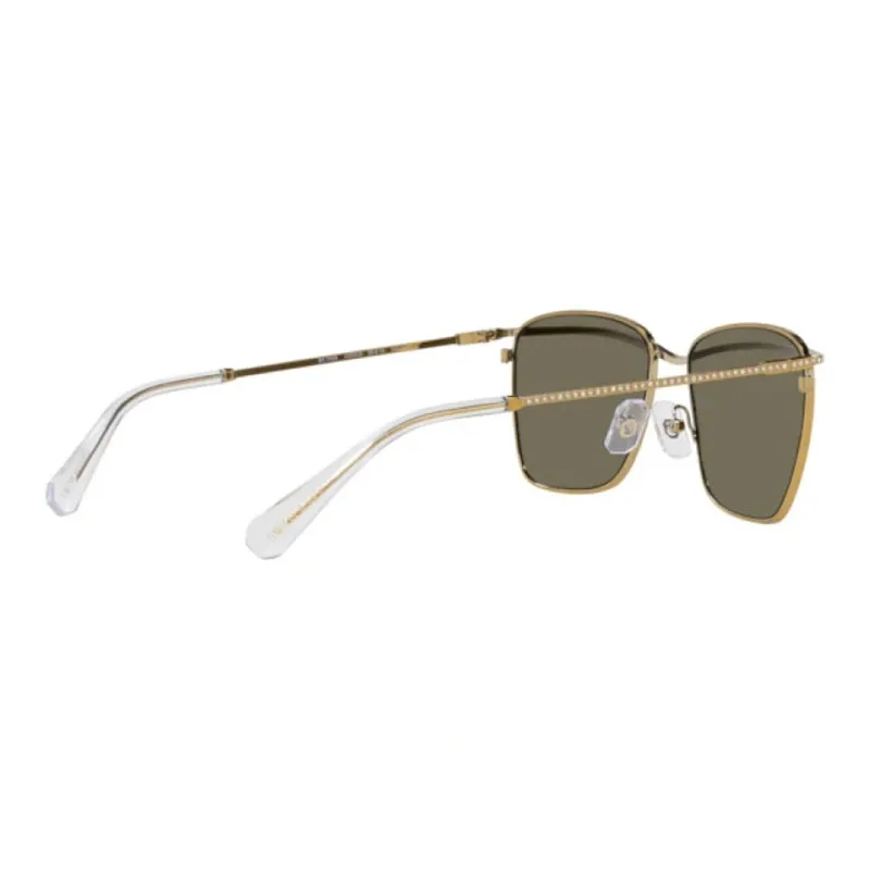 Swarovski Irregular Shape Sunglasses Men's Gold-4