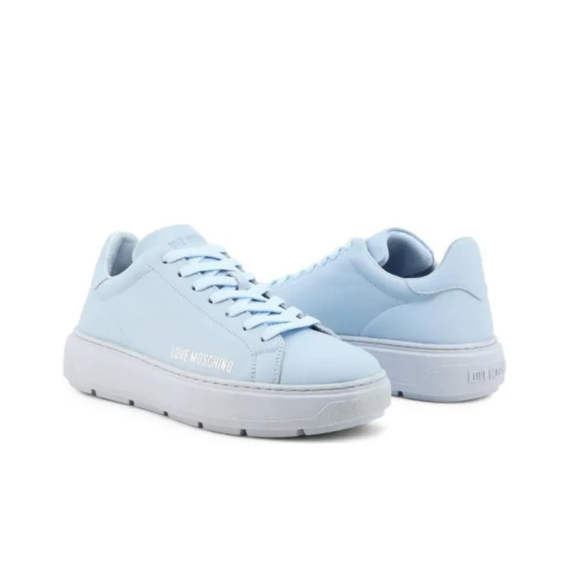 LOVE MOSCHINO Low Top Skateboard Shoes Women's Blue-1