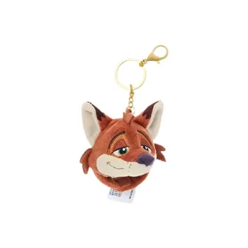 Disney Nick Zootopia Mini Headband Key Ring Dolls Plush Pendant 7.5cm Height