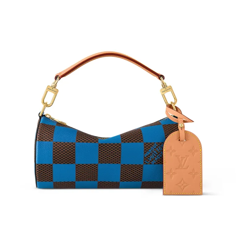 LOUIS VUITTON Soft Polochon Pm Damier Pop Blue-0