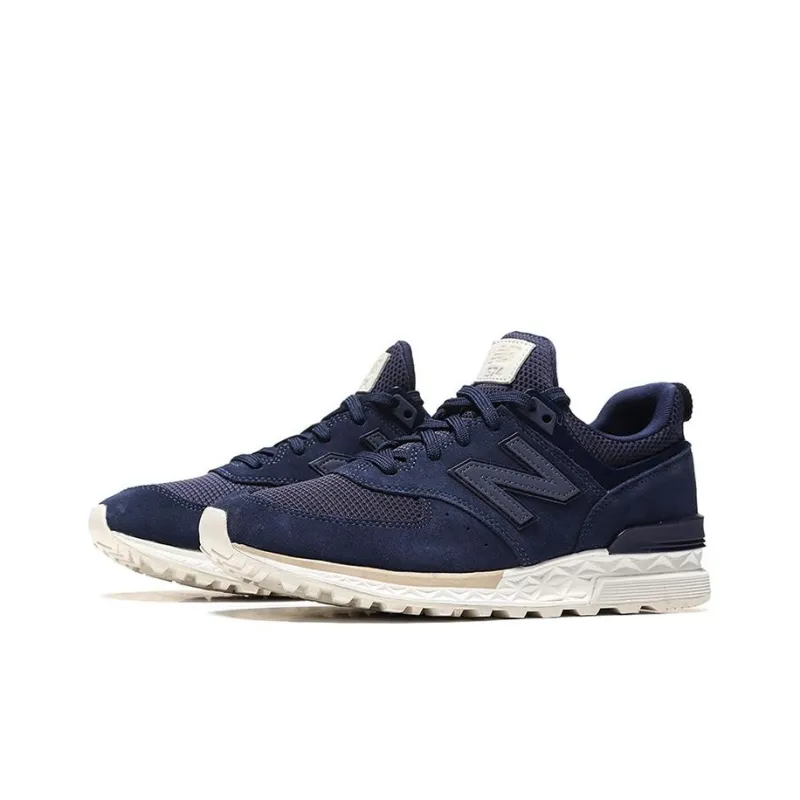 New Balance 574 Navy White Tan-2