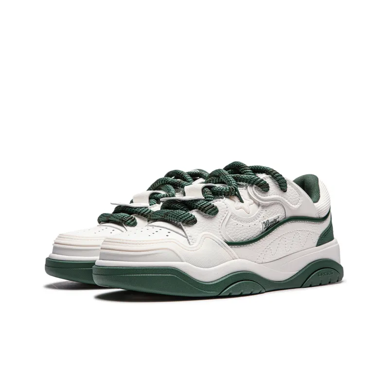 LiNing Journey 2.0 Low Top Skateboard Shoes Men's White Green-2