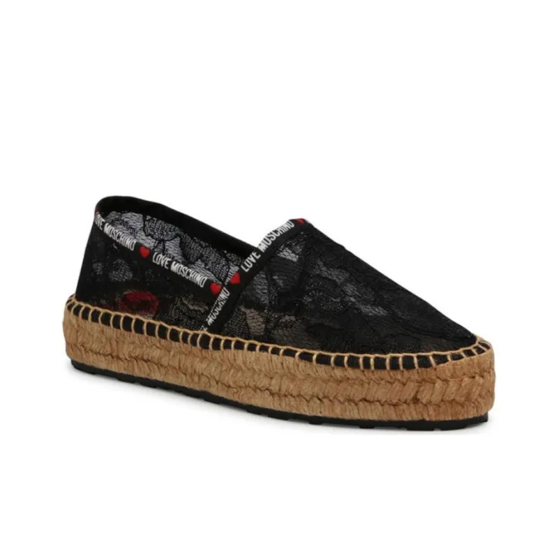 LOVE MOSCHINO Espadrilles Women's Black-1