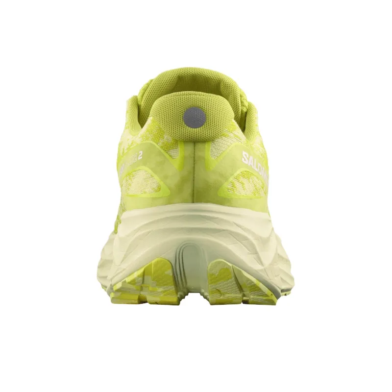 SALOMON AERO GLIDE 2 Cushioning Low Top Casual Running Shoes Men's Yellow Green-3