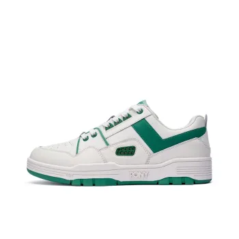 PONY M100 Slip Resistant Cushioning Low Top Skateboard Shoes Unisex Beige Green
