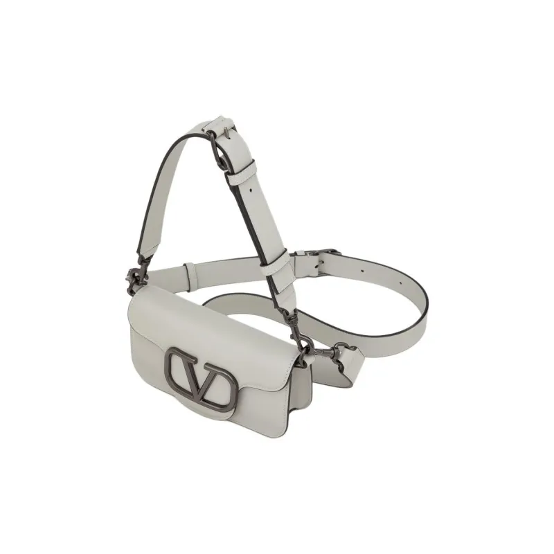Valentino Cow Leather Portable Crossbody Bag, Shoulder Bag Mini Men's Cat's Eye Lime-2