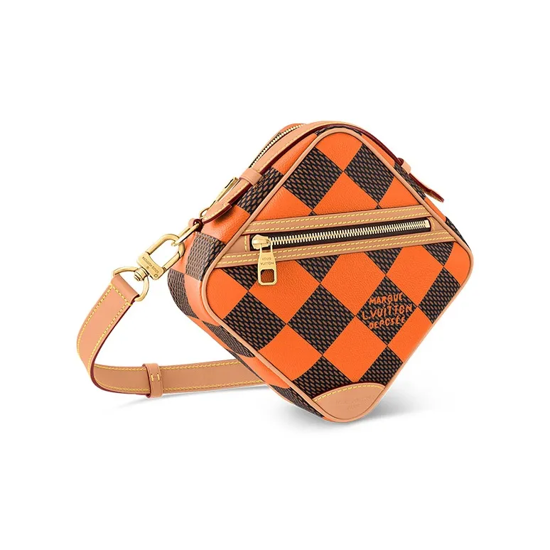 LOUIS VUITTON Chess Messenger Bag Damier Pop Orange-1