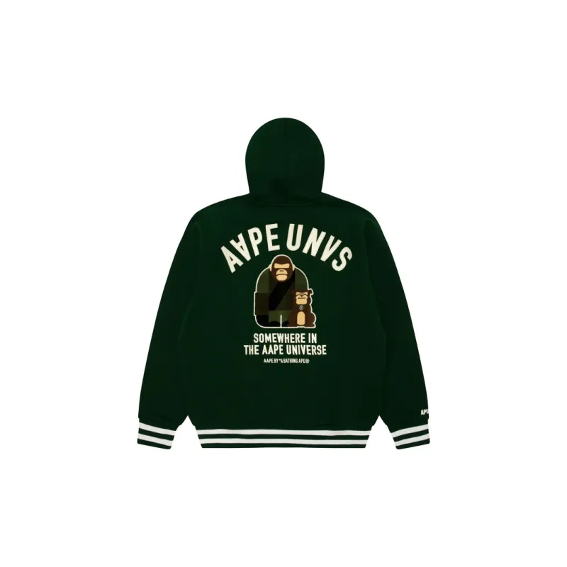 Aape Logo print Hooded Jacket-4