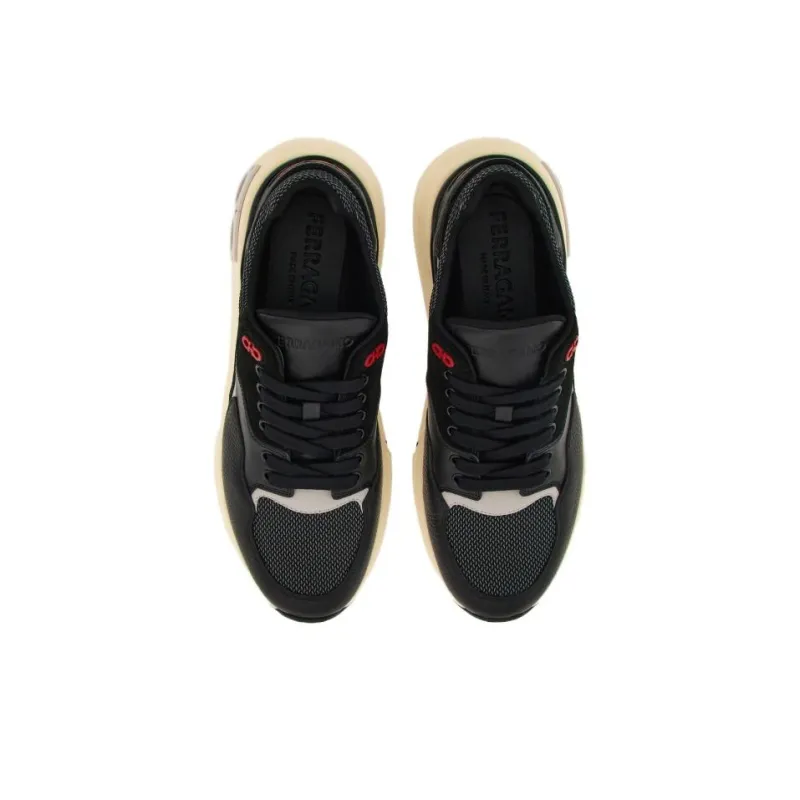 FERRAGAMO Gancini Detail Lace-up Sneakers-3