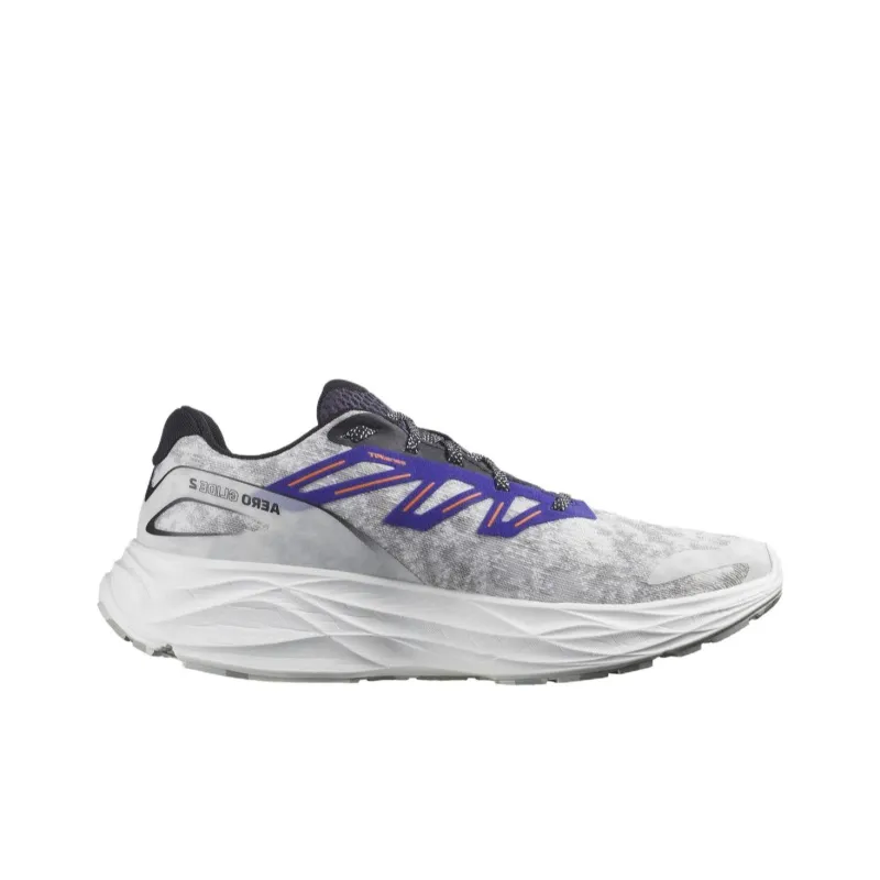 SALOMON Aero Glide Shock Absorbers Low Top Running Shoes Men's Gray Blue-1