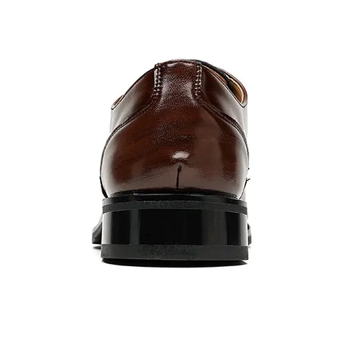 GZZ Dress Shoes Men Low Top Black/Brown-15