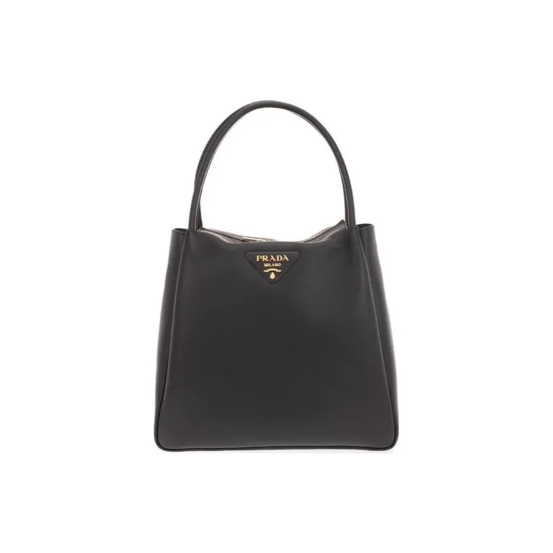 PRADA Genuine Leather Handbag Women's Black-0