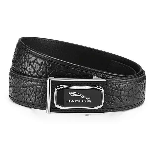 JAGUAR Fashion Business Wild Leather Leather Belts Men's Width 3.7cm-0