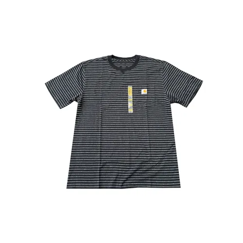 Carhartt T-Shirts Men Black Stripes