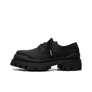 GZZ Men's Casual Shoes Men Low Top Black
