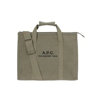 A.P.C Récupération Logo Printed Tote Bag