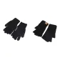 Black Half Finger+Thermal Glove