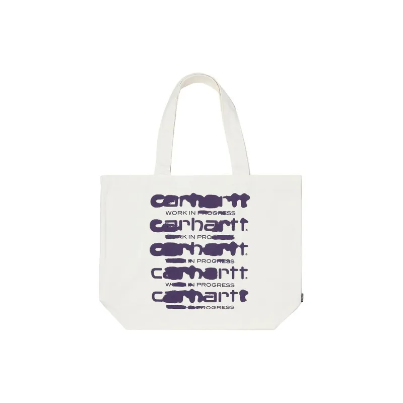 Carhartt WIP Cotton Tote Bag Shopping Bag Shoulder Bag Handbag Regular Unisex Beige-0