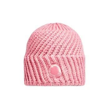 Moncler Logo appliqué Ribbed knit Beanie