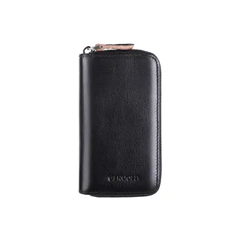 Gorora Top Grain Cow Leather Storage Bag Key Pouch Men's Yellow Brown/Coffee/Blue Gray/Black