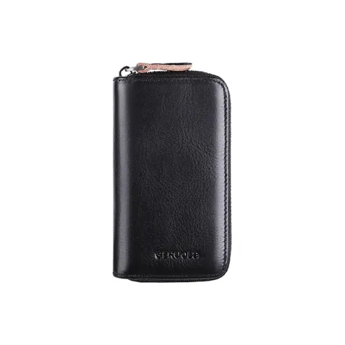 Gorora Top Grain Cow Leather Storage Bag Key Pouch Men's Yellow Brown/Coffee/Blue Gray/Black