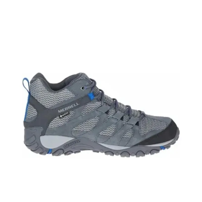 MERRELL Alverstone Mid GTX Durable Breathable Mid-Top Outdoor Shoes Men's Gray-1