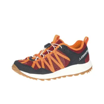 MERRELL Wildwood Aerosport Durable Breathable Low-Top Outdoor Shoes Women's Black Orange