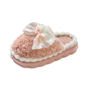 YUSHIPOLUO Wrap-toe Slippers 4cm Women's