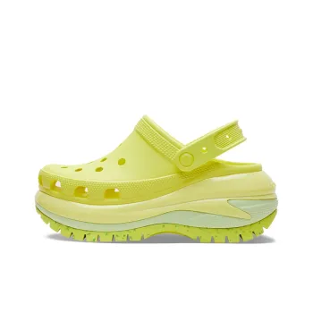 Crocs Classic Crush Clogs 'Fluorescent Green' Women's