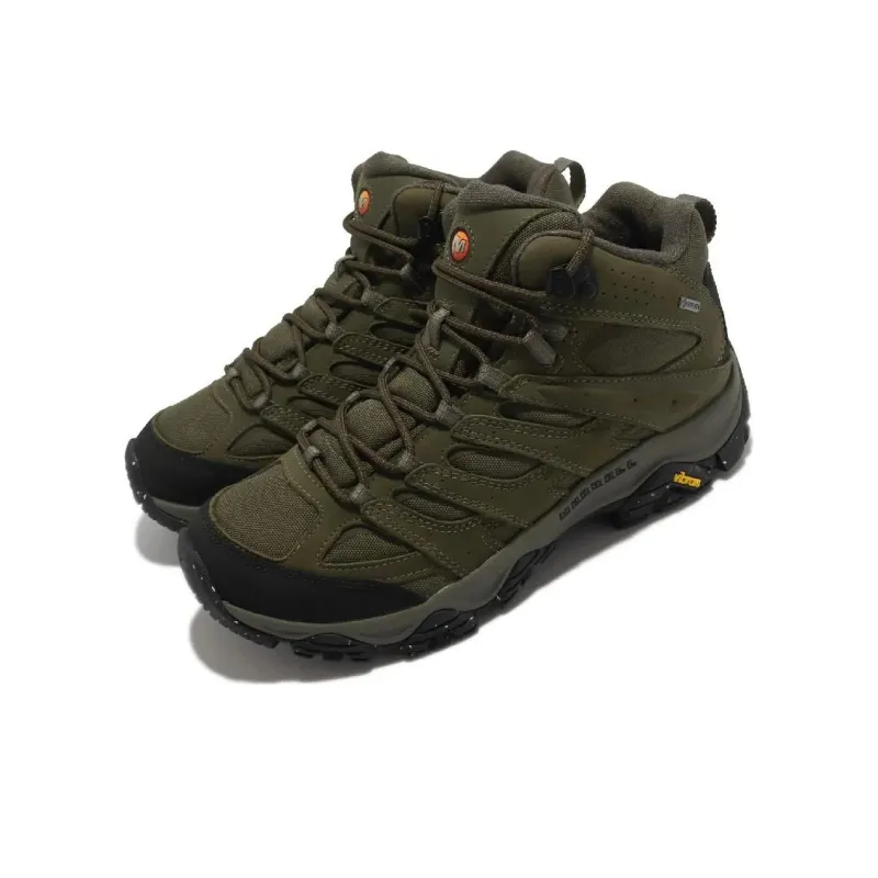 MERRELL MOAB 3 Cushioned Slip Resistant High Top Outdoor Shoes Men's Green-2