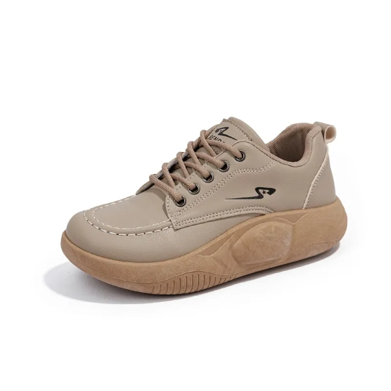 Humanism 1986 Height Increasing Thermal Low Top Casual Shoes Women's-5