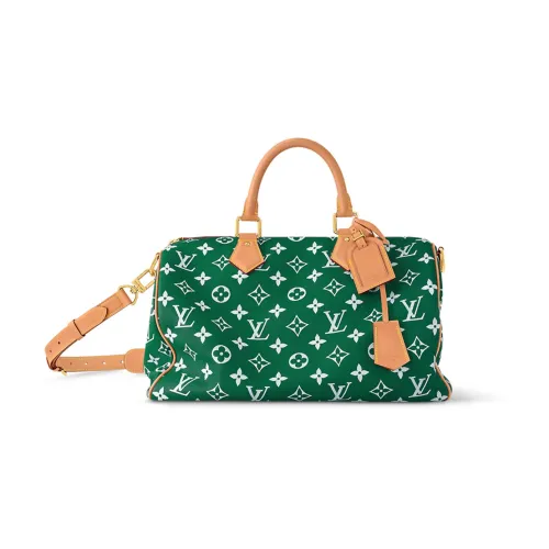 LOUIS VUITTON Speedy P9 Bandoulière 40 Monogram Leather Green