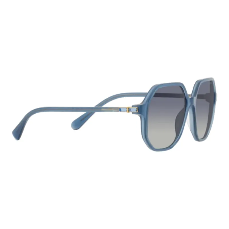 Swarovski Metal Acetyl Irregular Shape Sunglasses Unisex Blue-4