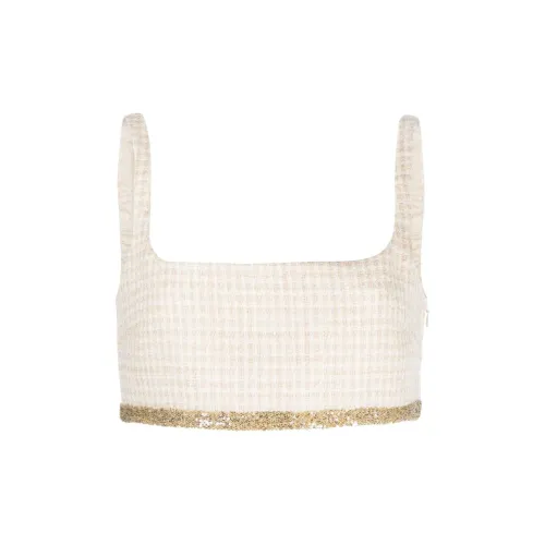 MIU MIU Strapless Tops Women's Beige